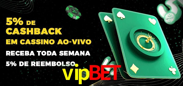Promoções do cassino ao Vivo vipbet